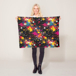 Color Explosion Fleece Blanket