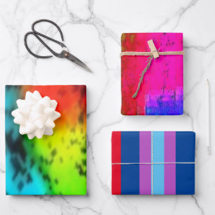 "Color Explosive" Wrapping Paper Sheet Set