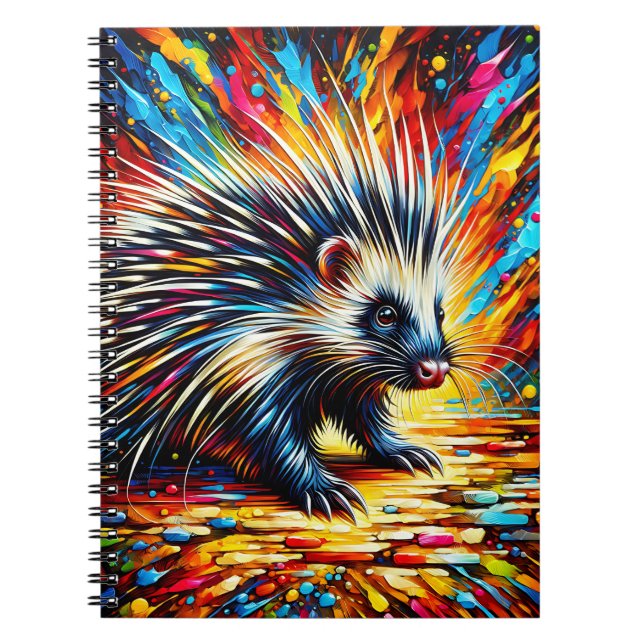 Color flare Porcupine Notebook (Front)