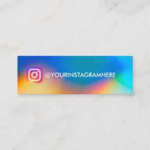 COLOR FLARE SOCIAL MEDIA Instagram Mini Business Card