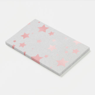 Color Foil Stars (coral) Post-it Notes
