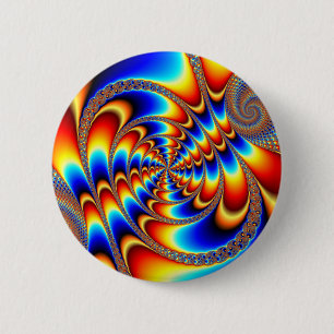 Color Fun - Fractal 2 Inch Round Button