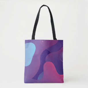 Color gradient background design. Abstract geometr Tote Bag