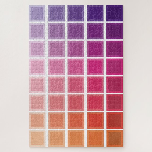 Color Gradient Squares Puzzle (Vertical)