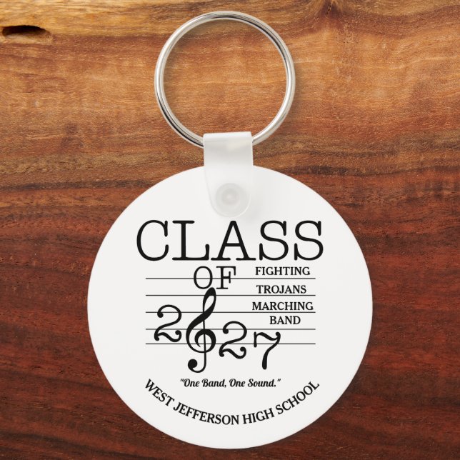 COLOR GUARD Class of 2027 Marching Band Keychain (Front)