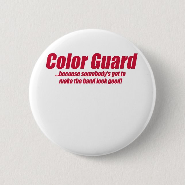 COLOR GUARD, FLAGS, ETC 2 INCH ROUND BUTTON (Front)