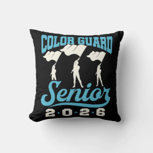 Color Guard Senior Class of 2026 Graduation Throw Pillow