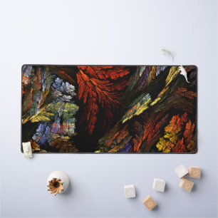 Color Harmony Abstract Art Desk Mat