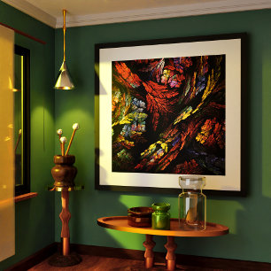 Color Harmony Abstract Art Poster