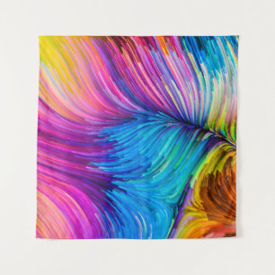 Color In Motion series. Abstract design made of Fl Tapestry