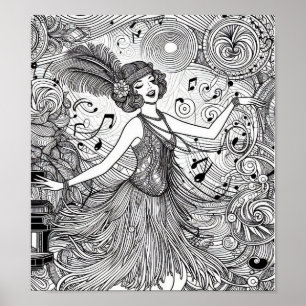 COLOR IT YOURSELF! Adult Coloring Book Poster