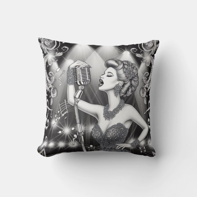 COLOR IT YOURSELF! Adult Coloring Book Throw Pillow (Front)