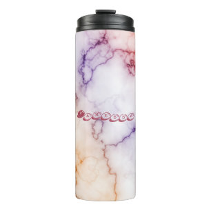 Color Marble Pattern Personalization Thermal Tumbler