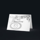 COLOR ME Cards! "Milk & Cookies Christmas" Holiday Card<br><div class="desc">COLOR ME Cards! "Milk & Cookies Christmas" Colour Me Cards are unique,  in that they give your kids a chance to personalize a card for Grandma or Aunt's and Uncles or other family and friends! Show off your kids art skills and let them express themselves! Customizable message inside!</div>