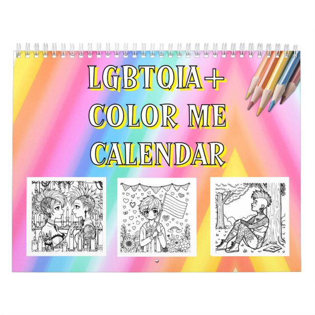 Color Me | LGBTQIA+ Coloring Pages Calendar (Cover)