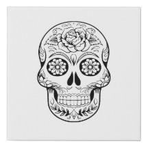 Color Me Skull Canvas