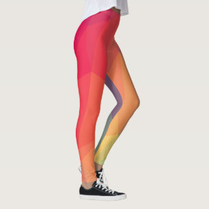 Color mosaic leggings