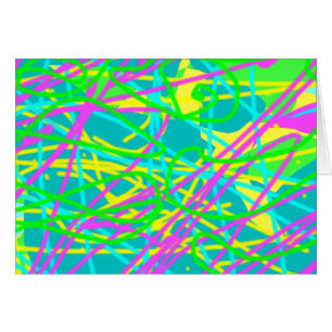 Color My Dreams Scribble Motif Expressive Artsy