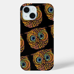 color owl iPhone 15 case
