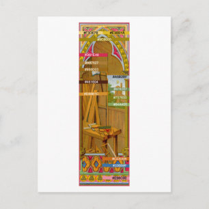 Color Palette for St. Joseph's Workshop (BL 01) Postcard