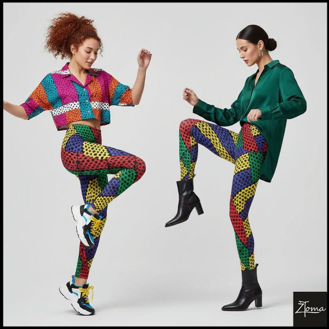 COLOR PATTERN  LEGGINGS (Creator Uploaded)