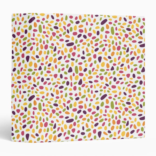 Color Pebble Pattern Binder (Front/Spine)