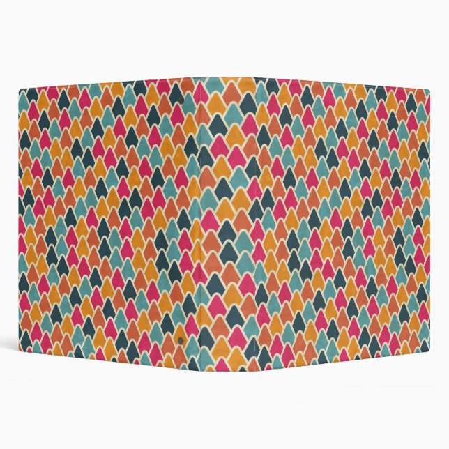 Color Pop Geometric Design – Modern Abstract Style Binder (Background)