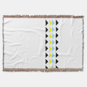 Color Pop White Deign Throw Blanket