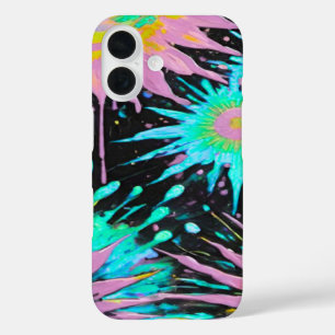 Color Splash Abstract Art iPhone 16 Case