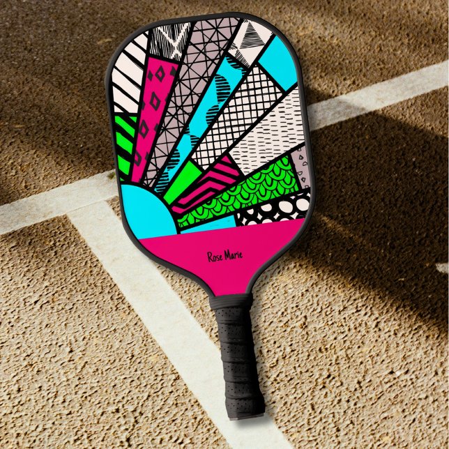 Color Splash Fanburst Personalized | Dink Well Pickleball Paddle (Creator Uploaded)
