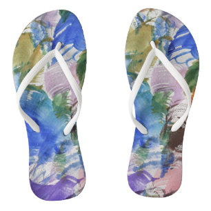 Color Splash Flip Flops