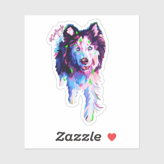 Color Splash Morgan Sticker (Feuille)