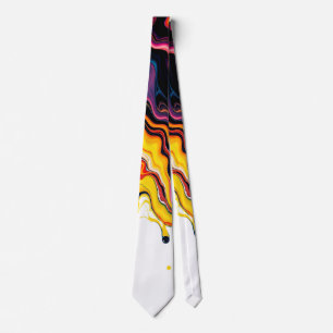 Color Splash Swirl – Vibrant Abstract Drip Art Tie