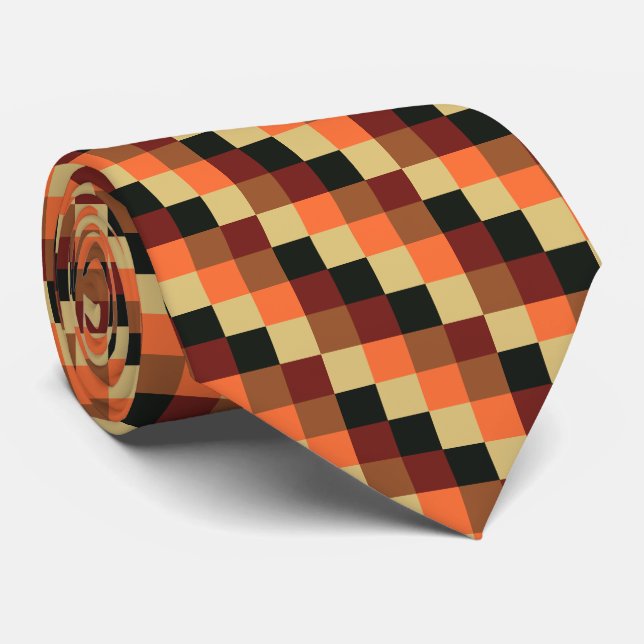 Color Squares 04 Tie (Rolled)