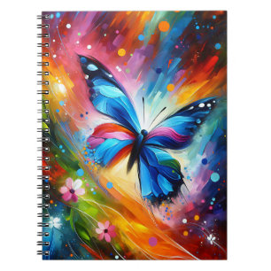 Color stream Blossom Butterfly Notebook