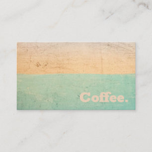 Color Stripe Simple Minimal Coffee   Style R Loyalty Card