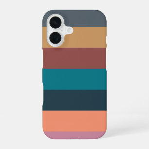 color stripes colorful pastel iPhone 16 case