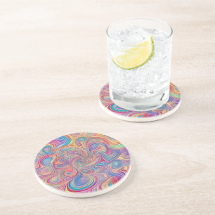 Color Swirls Coaster