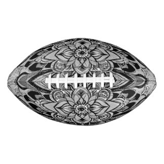 Color Symphony Mandala – Bold Psychedelic Floral Football