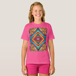 Color Wave Fusion – Modern Abstract Swirl Art T-Shirt