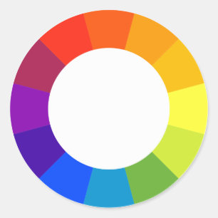 Color Wheel Classic Round Sticker