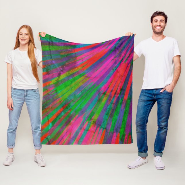 Color wheel  fleece blanket (In Situ)
