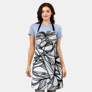 Color Your Own Apron #2: coloring fun garden home