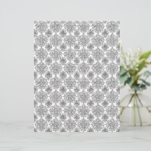 Color Your Own Chrysanthemum Scrapbooking Paper