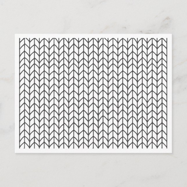 COLOR YOUR OWN Knitting Postcard (Front)