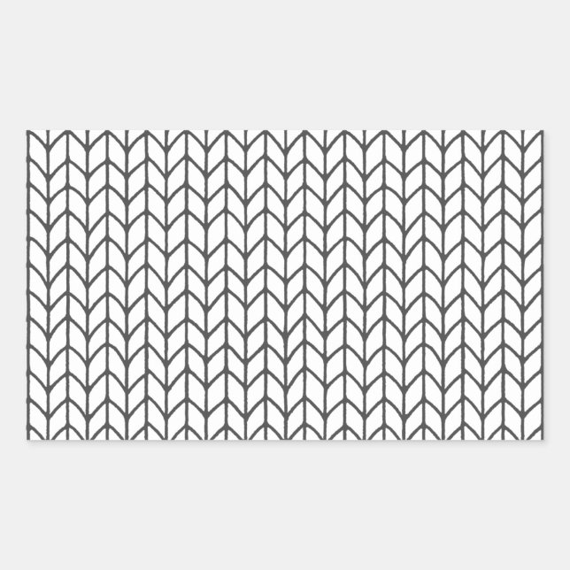 COLOR YOUR OWN Knitting Rectangle Stickers (Front)