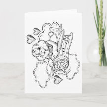 COLOR YOURSELF Valentine Holiday Card