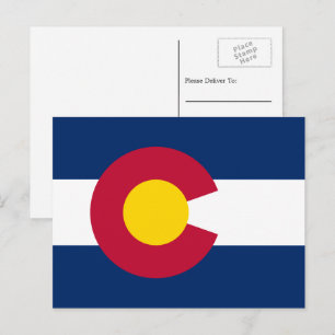 Coloradan Flag, Flag of Colorado Postcard