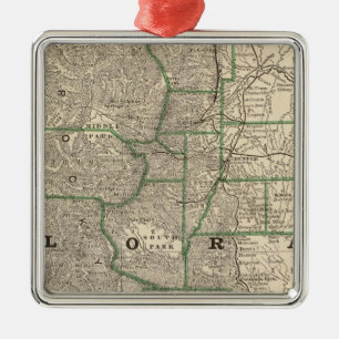 Colorado 12 metal ornament