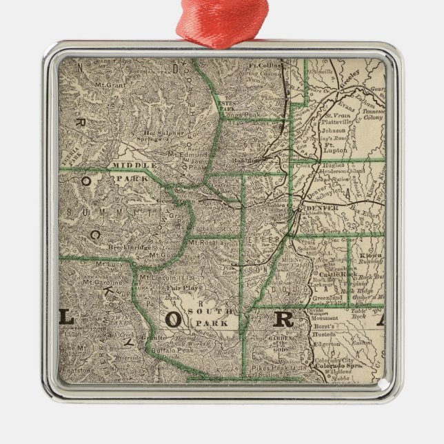 Colorado 12 metal ornament (Front)